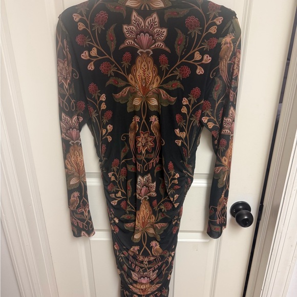 Farm Rio Black Berry Garden Tulle Midi Dress Size Large - Picture 5 of 9